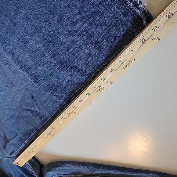 16 JJILL FULL WIDE LWG CROPPED JEANS J JILL FRAYED EDGE - Picture 5 of 8